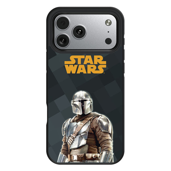 Star Wars: The Mandalorian Din Djarin Color Block iPhone Bump Phone Case for Apple iPhone