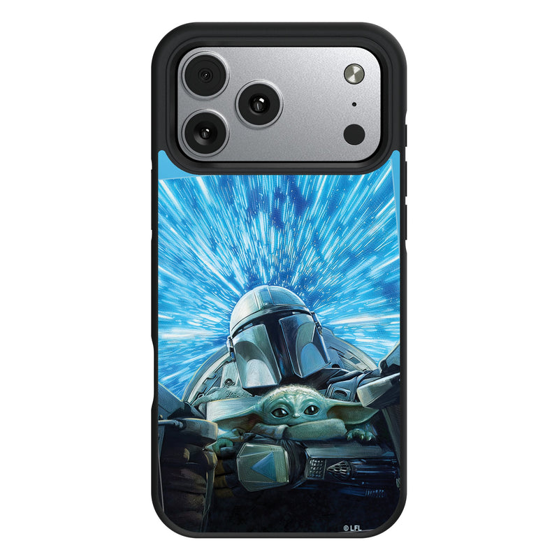 Star Wars: The Mandalorian Grogu and Din Djarin Portrait iPhone Bump Phone Case for Apple iPhone