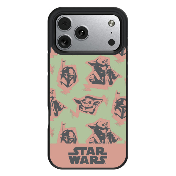 Star Wars: The Mandalorian Grogu Pattern iPhone Bump Phone Case for Apple iPhone