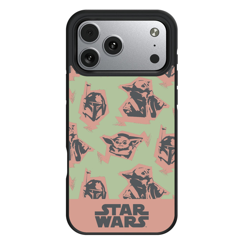 Star Wars: The Mandalorian Grogu Pattern iPhone Bump Phone Case for Apple iPhone