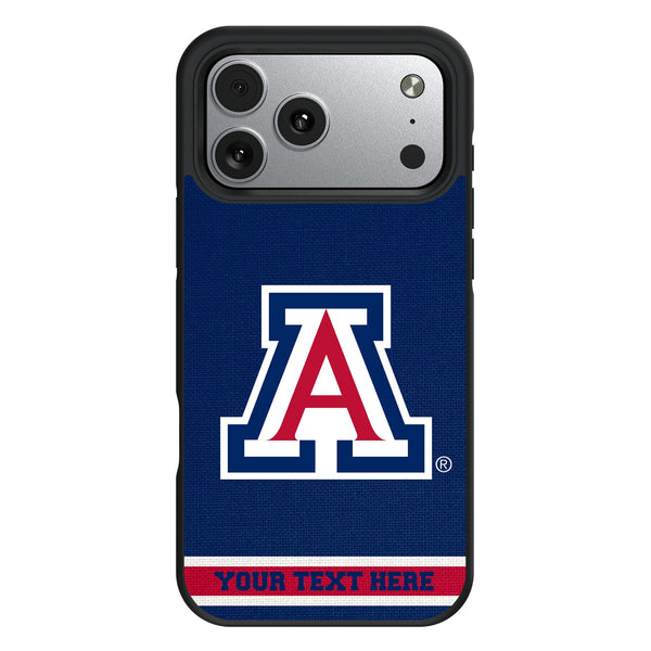 University of Arizona Wildcats Personalized Stripe iPhone Bump Phone Case for Apple iPhone
