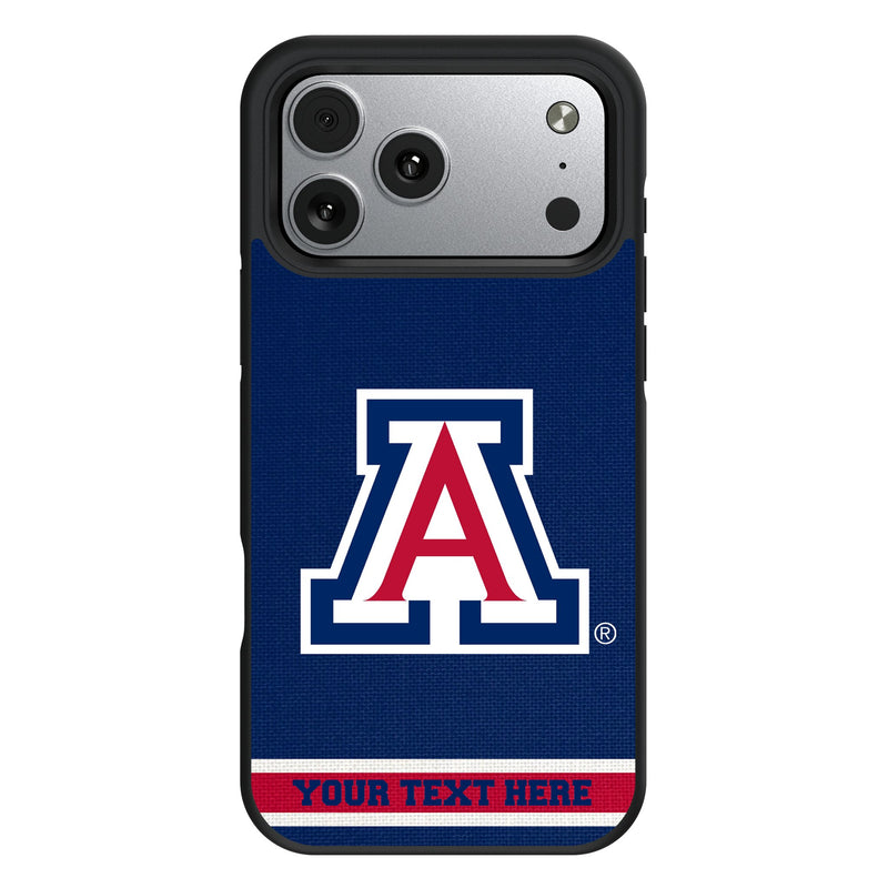 University of Arizona Wildcats Personalized Stripe iPhone Bump Phone Case for Apple iPhone