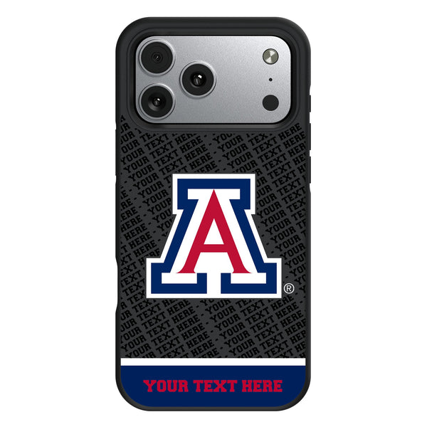 University of Arizona Wildcats Personalized EndZone Plus iPhone Bump Phone Case for Apple iPhone
