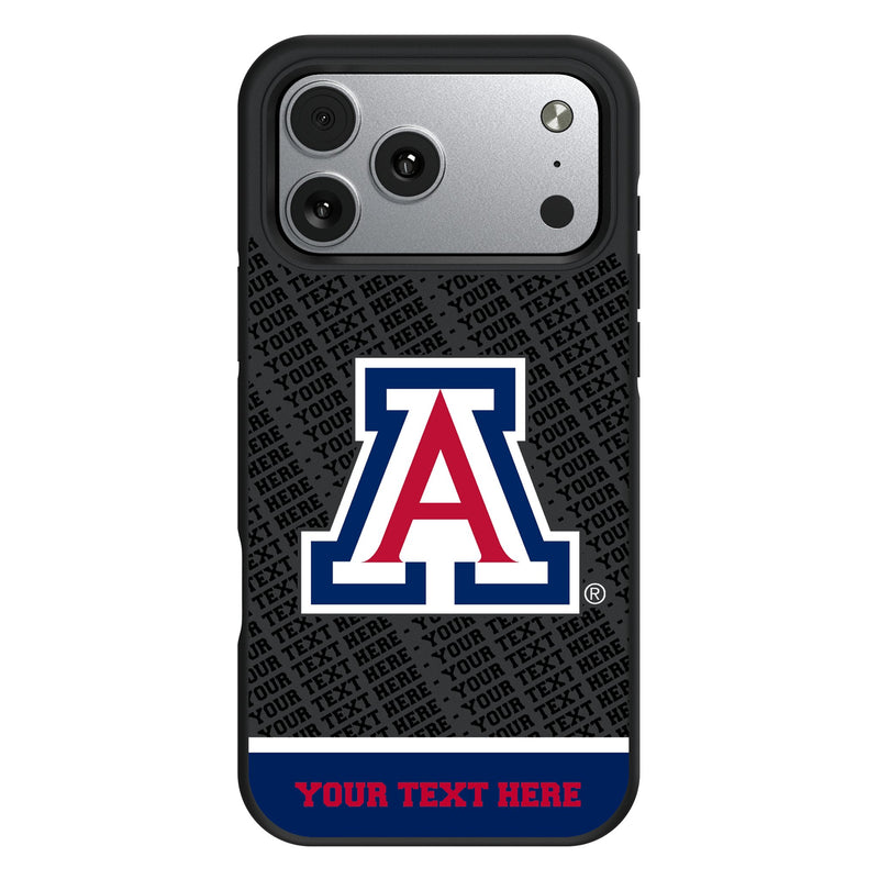 University of Arizona Wildcats Personalized EndZone Plus iPhone Bump Phone Case for Apple iPhone