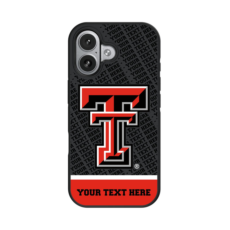 Texas Tech Red Raiders Personalized EndZone Plus iPhone Bump Phone Case for Apple iPhone