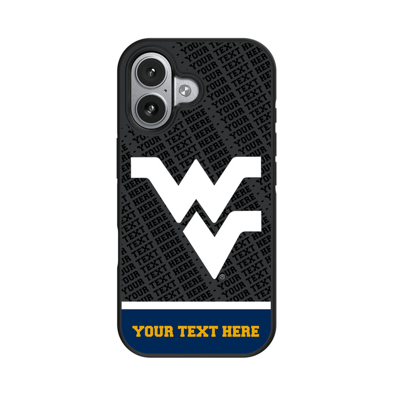 West Virginia University Mountaineers Personalized EndZone Plus iPhone Bump Phone Case for Apple iPhone