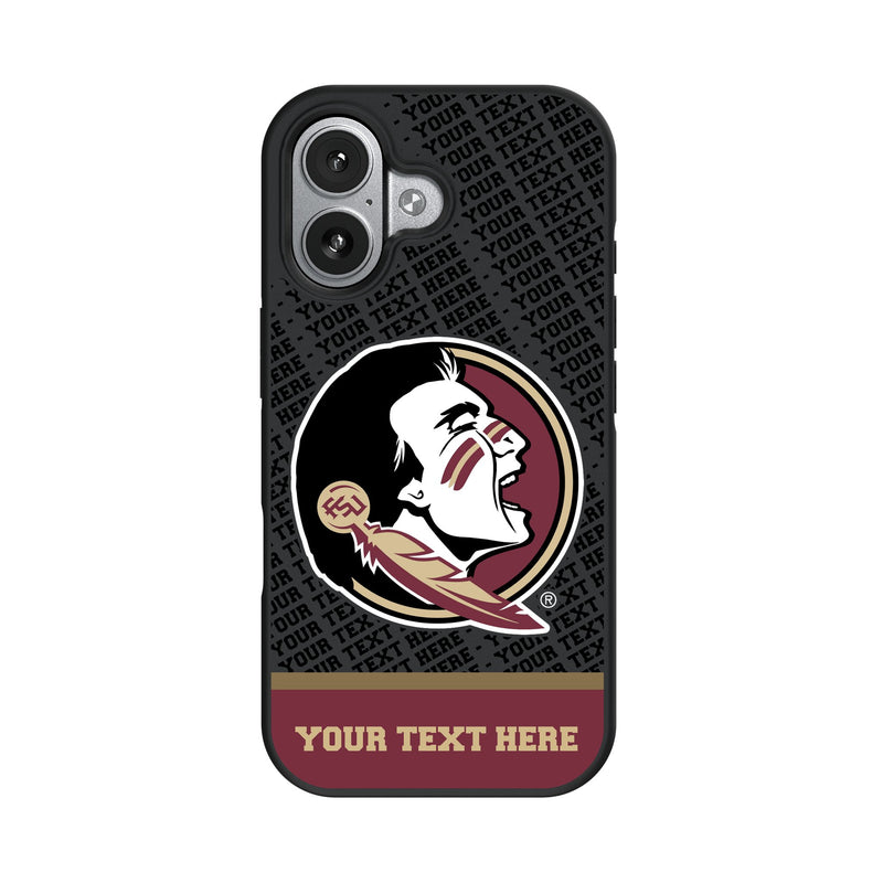 Florida State University Seminoles Personalized EndZone Plus iPhone Bump Phone Case for Apple iPhone