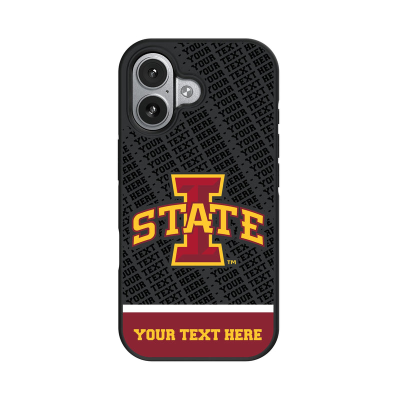 Iowa State University Cyclones Personalized EndZone Plus iPhone Bump Phone Case for Apple iPhone