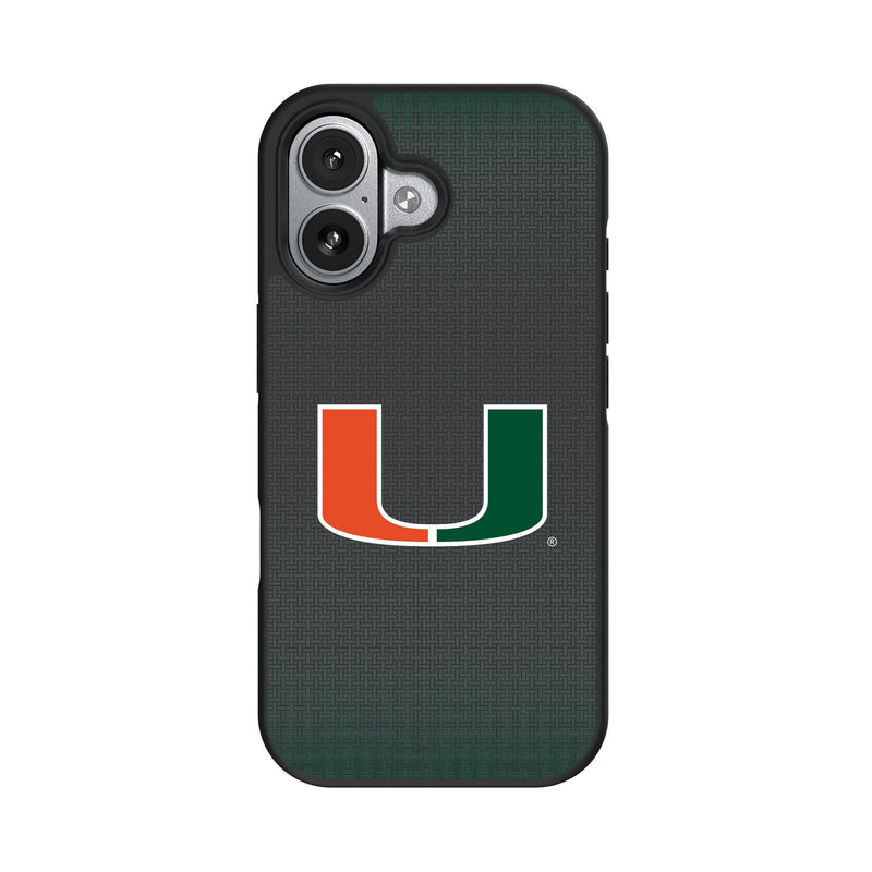 University of Miami Hurricanes Linen iPhone Bump Phone Case for Apple iPhone