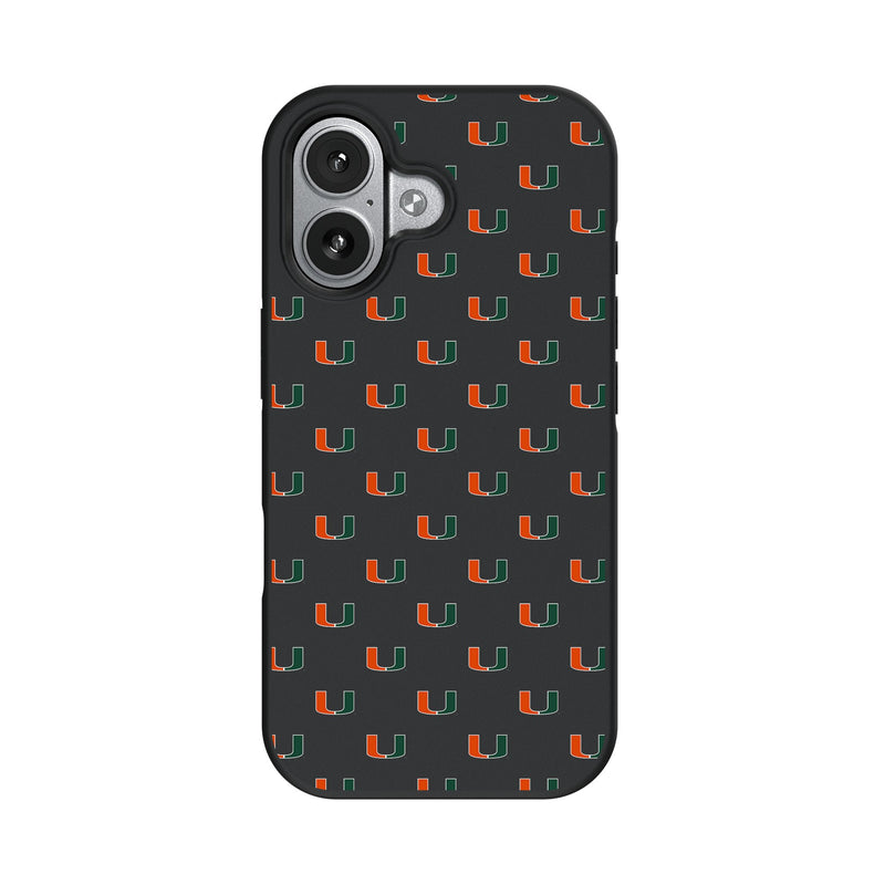 University of Miami Hurricanes Fashion Pattern iPhone Bump Phone Case for Apple iPhone