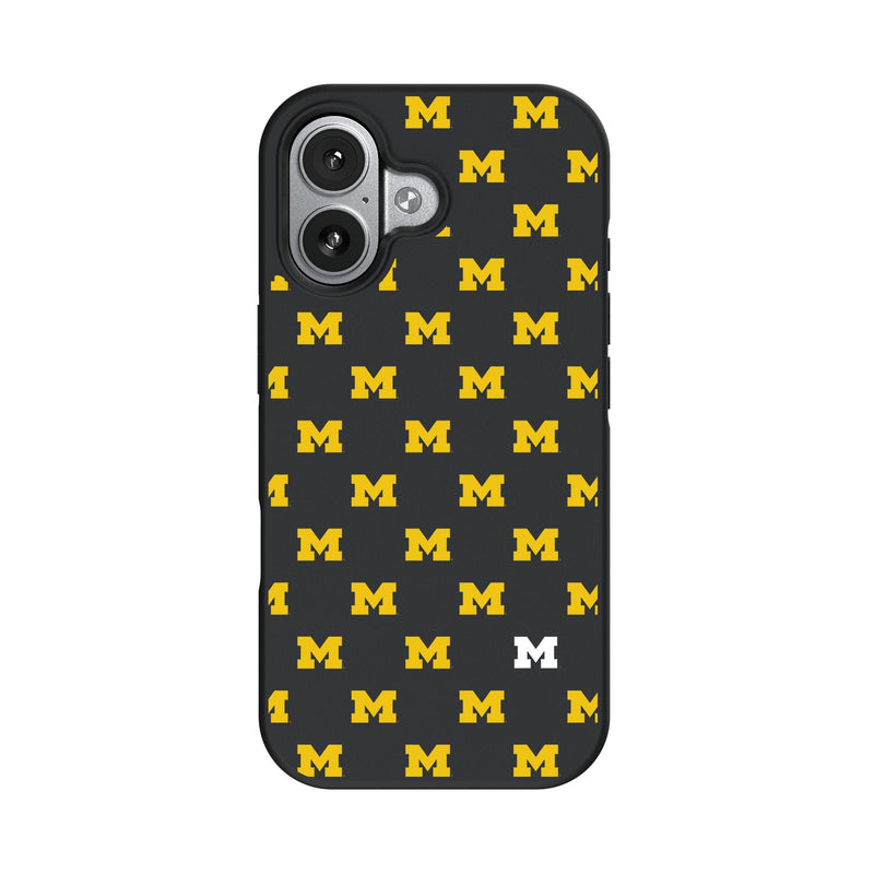 University of Michigan Wolverines Fashion Pattern iPhone Bump Phone Case for Apple iPhone