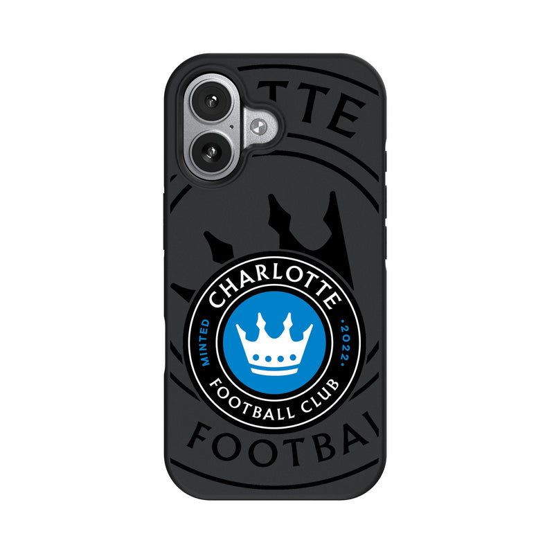 Charlotte FC Monocolor Tilt iPhone Bump Phone Case for Apple iPhone