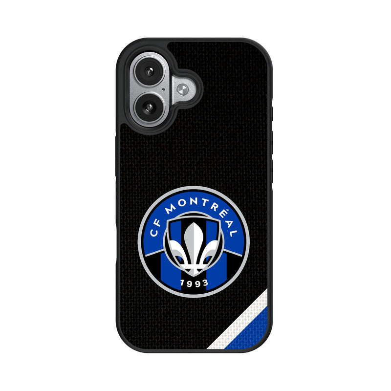 CF Montreal Diagonal Stripe iPhone Bump Phone Case for Apple iPhone