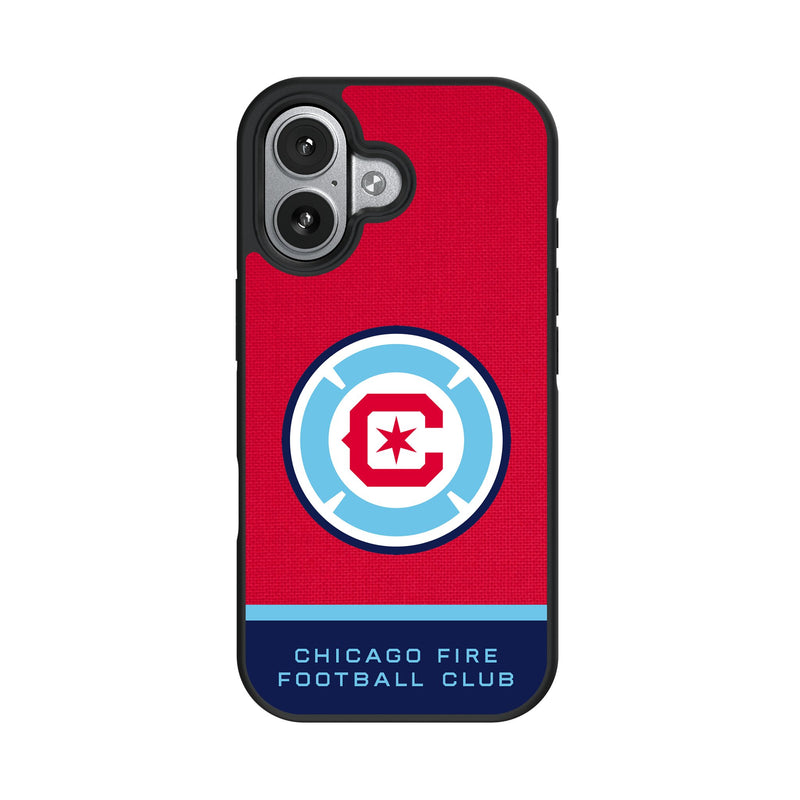 Chicago Fire Endzone Solid iPhone Bump Phone Case for Apple iPhone