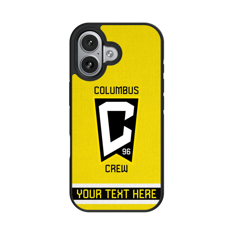 Columbus Crew Personalized Stripe iPhone Bump Phone Case for Apple iPhone