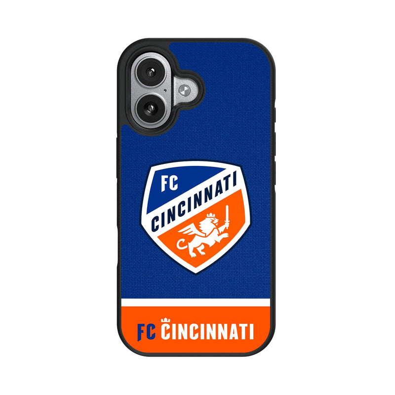 FC Cincinnati Endzone Solid iPhone Bump Phone Case for Apple iPhone