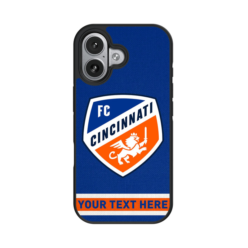 FC Cincinnati Personalized Stripe iPhone Bump Phone Case for Apple iPhone