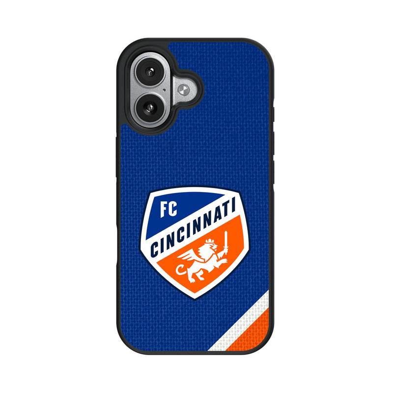FC Cincinnati Diagonal Stripe iPhone Bump Phone Case for Apple iPhone