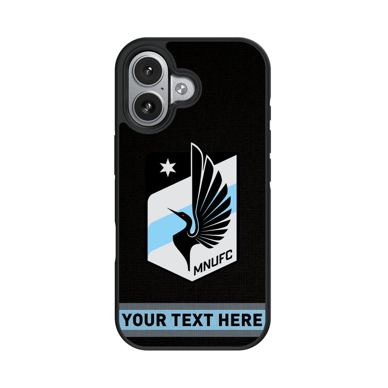 Minnesota United FC Personalized Stripe iPhone Bump Phone Case for Apple iPhone