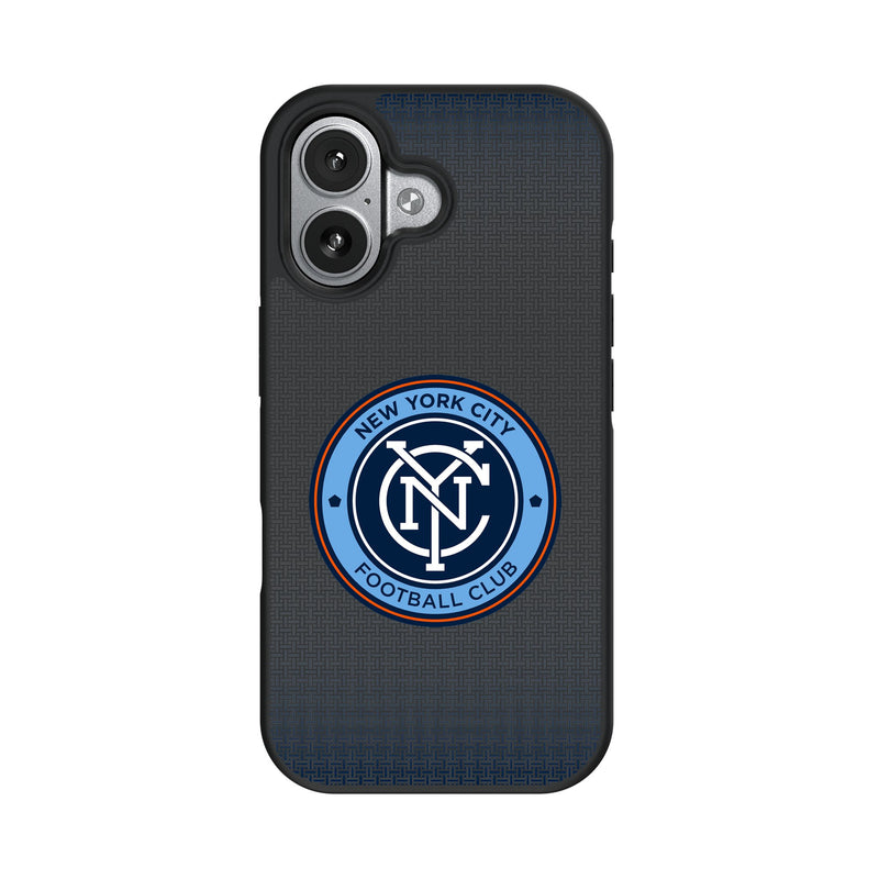 New York City FC Linen iPhone Bump Phone Case for Apple iPhone