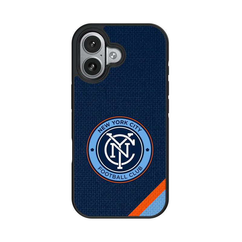 New York City FC Diagonal Stripe iPhone Bump Phone Case for Apple iPhone