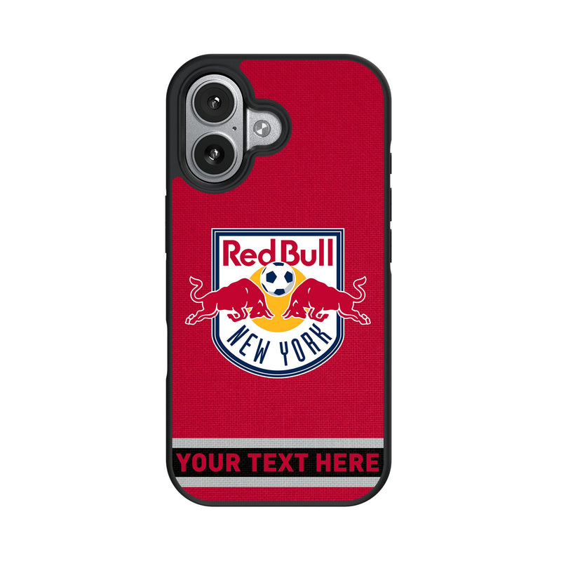 New York Red Bulls Personalized Stripe iPhone Bump Phone Case for Apple iPhone