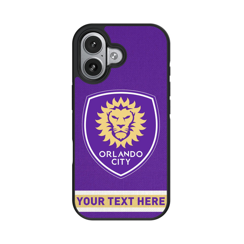Orlando City Soccer Club Personalized Stripe iPhone Bump Phone Case for Apple iPhone