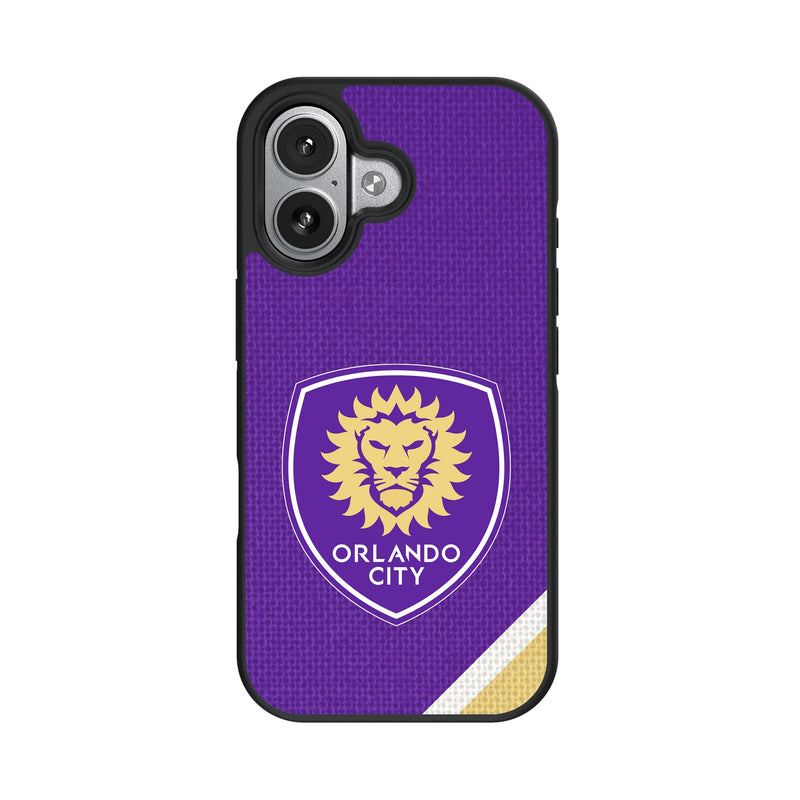 Orlando City Soccer Club Diagonal Stripe iPhone Bump Phone Case for Apple iPhone