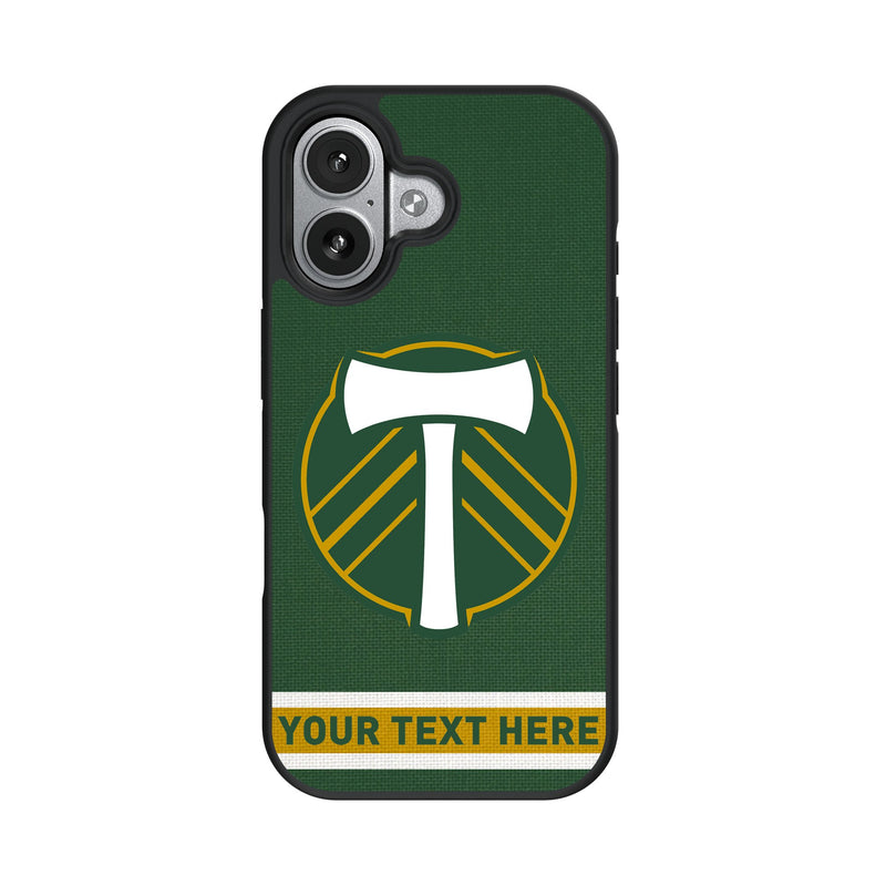 Portland Timbers Personalized Stripe iPhone Bump Phone Case for Apple iPhone