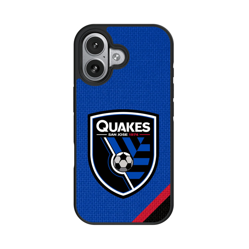 San Jose Earthquakes Diagonal Stripe iPhone Bump Phone Case for Apple iPhone