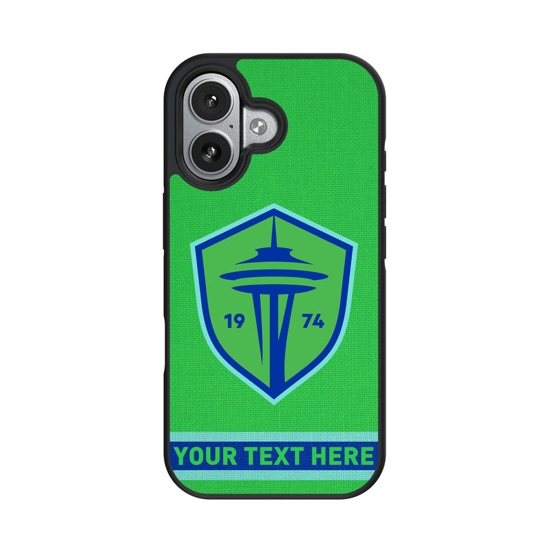 Seattle Sounders FC Personalized Stripe iPhone Bump Phone Case for Apple iPhone