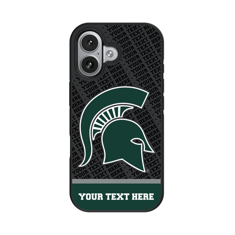 Michigan State University Spartans Personalized EndZone Plus iPhone Bump Phone Case for Apple iPhone