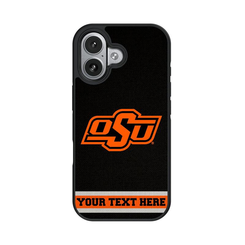 Oklahoma State University Cowboys Personalized Stripe iPhone Bump Phone Case for Apple iPhone