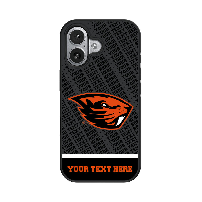 Oregon State University Beavers Personalized EndZone Plus iPhone Bump Phone Case for Apple iPhone