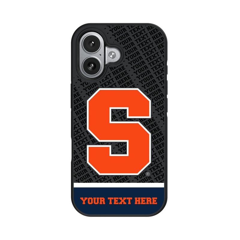 Syracuse University Orange Personalized EndZone Plus iPhone Bump Phone Case for Apple iPhone