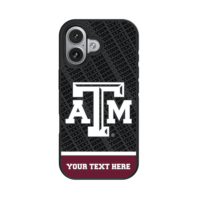 Texas A&M University Aggies Personalized EndZone Plus iPhone Bump Phone Case for Apple iPhone