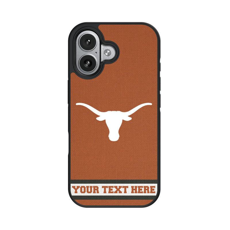 University of Texas Longhorns Personalized Stripe iPhone Bump Phone Case for Apple iPhone