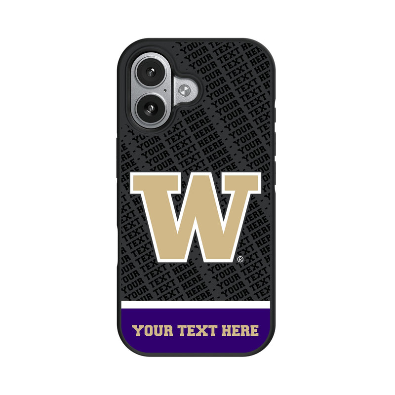 University of Washington Huskies Personalized EndZone Plus iPhone Bump Phone Case for Apple iPhone