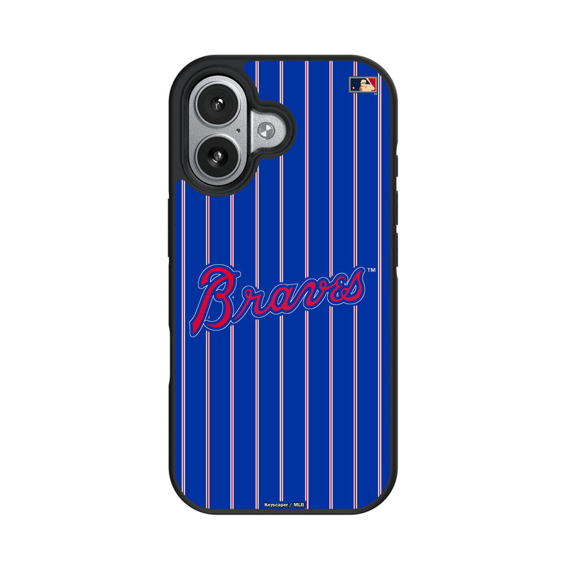 Atlanta Braves Home 2012 - Cooperstown Collection Pinstripe iPhone Bump Phone Case for Apple iPhone