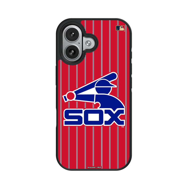 Chicago White Sox 1976-1981 - Cooperstown Collection Pinstripe iPhone Bump Phone Case for Apple iPhone
