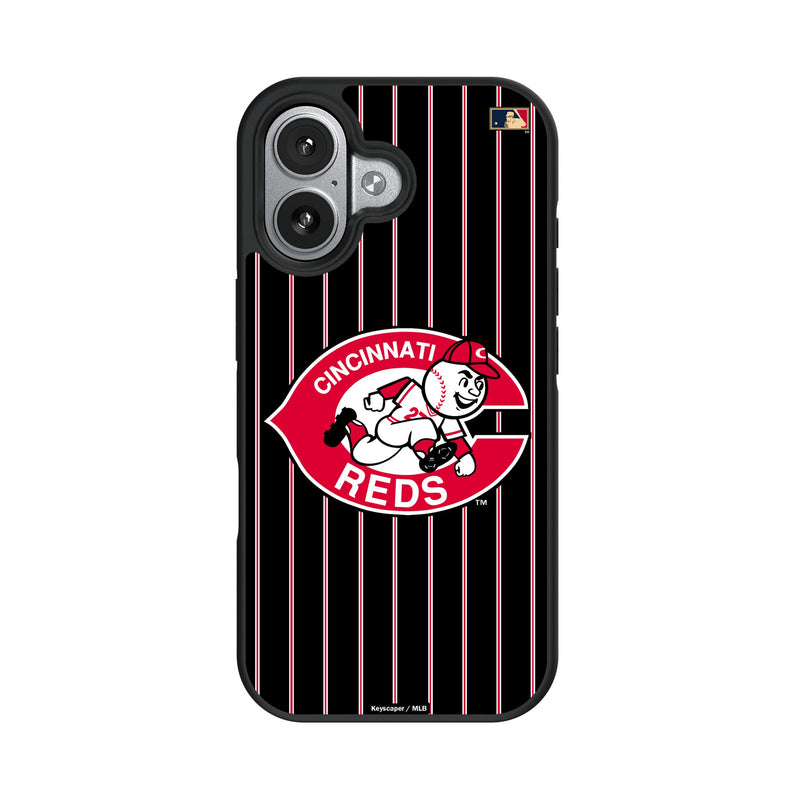 Cincinnati Reds 1974-1992 - Cooperstown Collection Pinstripe iPhone Bump Phone Case for Apple iPhone