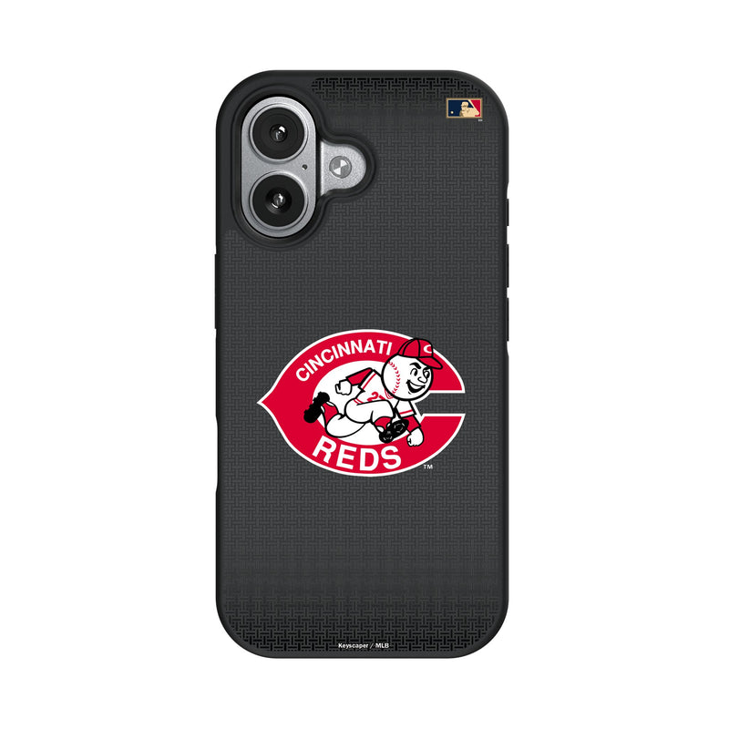 Cincinnati Reds 1974-1992 - Cooperstown Collection Linen iPhone Bump Phone Case for Apple iPhone