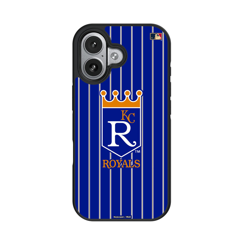 Kansas City Royals 1969-1978 - Cooperstown Collection Pinstripe iPhone Bump Phone Case for Apple iPhone