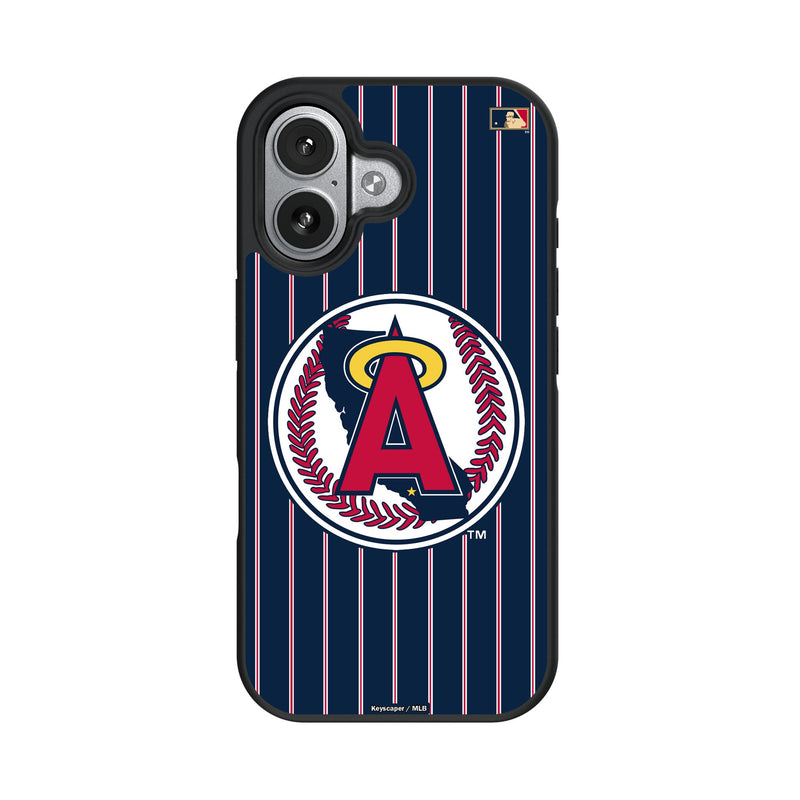 LA Angels 1986-1992 - Cooperstown Collection Pinstripe iPhone Bump Phone Case for Apple iPhone