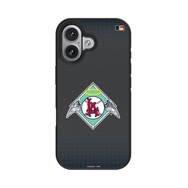 LA Angels 1961-1965 - Cooperstown Collection Linen iPhone Bump Phone Case for Apple iPhone