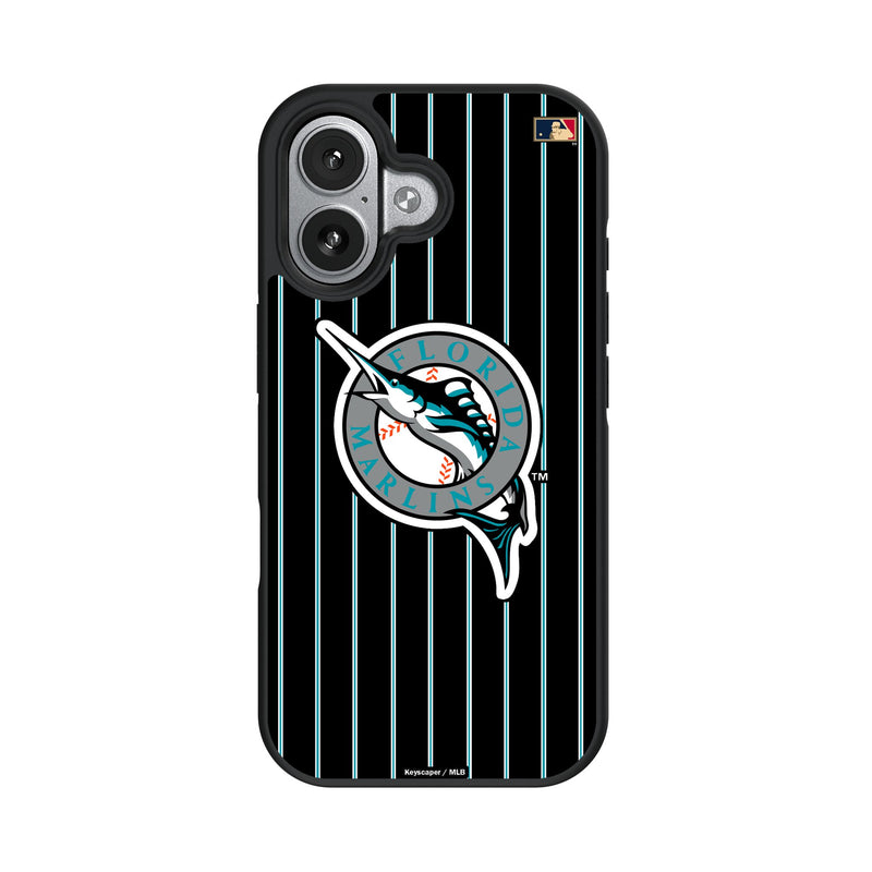 Miami Marlins 1993-2011 - Cooperstown Collection Pinstripe iPhone Bump Phone Case for Apple iPhone
