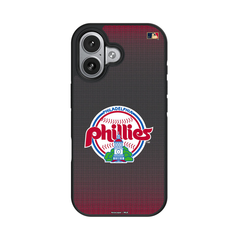 Philadelphia Phillies 1984-1991 - Cooperstown Collection Linen iPhone Bump Phone Case for Apple iPhone