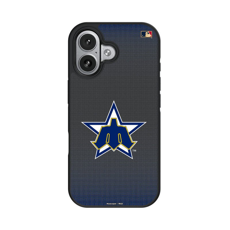 Seattle Mariners 1981-1986 - Cooperstown Collection Linen iPhone Bump Phone Case for Apple iPhone