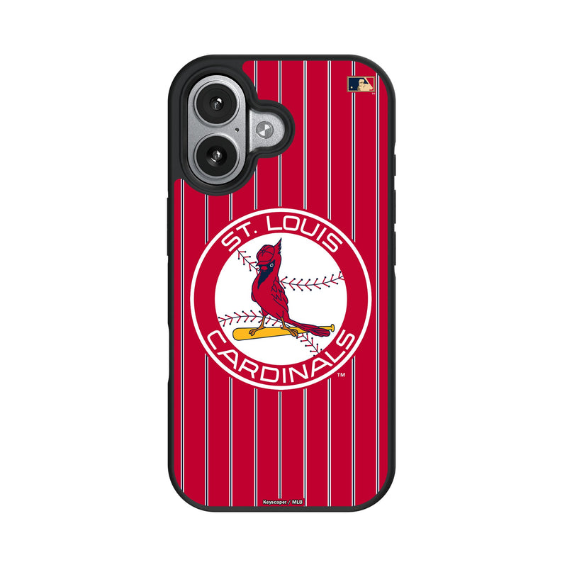 St Louis Cardinals 1966-1997 - Cooperstown Collection Pinstripe iPhone Bump Phone Case for Apple iPhone