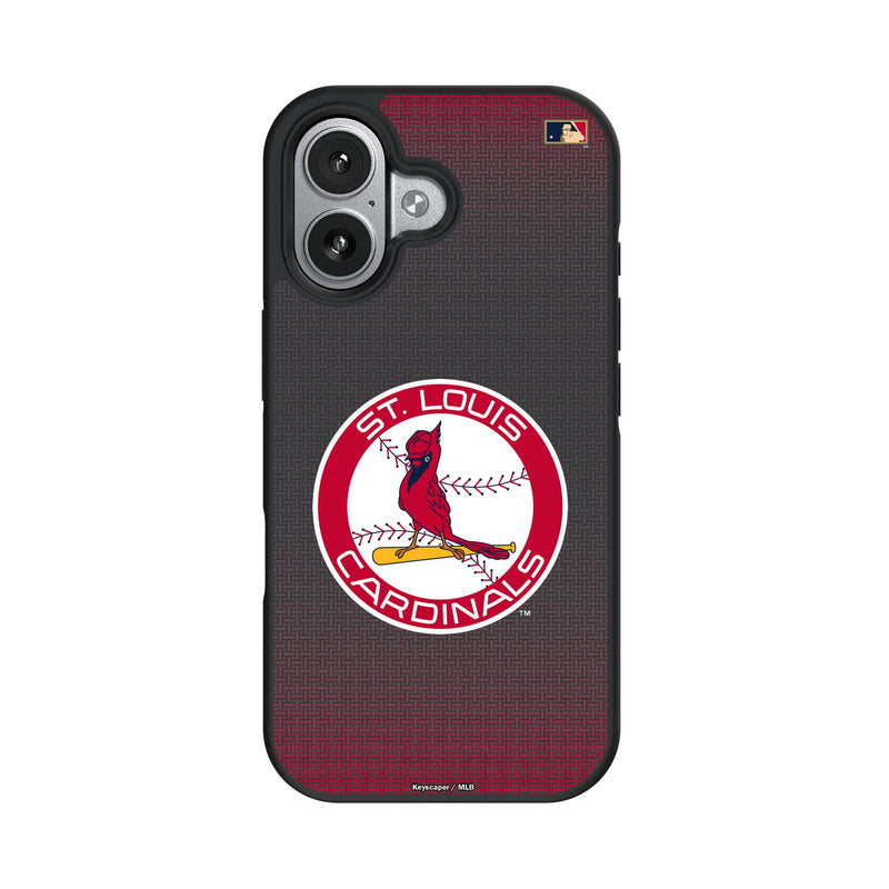St Louis Cardinals 1966-1997 - Cooperstown Collection Linen iPhone Bump Phone Case for Apple iPhone